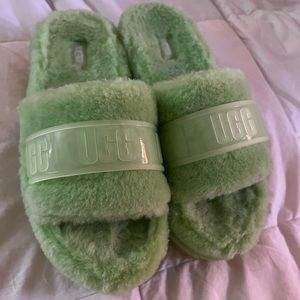NEON UGG Platform Slipper Slides